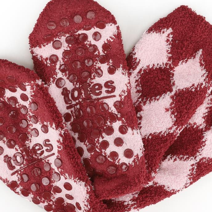 totes Cosy Socks, Scrunchie & Eye Mask Gift Set Red / Pink Extra Image 6